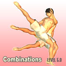 Combination of Right Low, Middle, High Kick